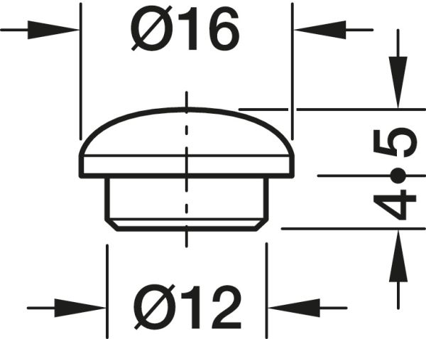 Заглушка дуб. 17x12мм , 045.32.203 <p>Заглушка дуб. 17x12мм</p>
