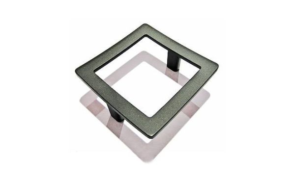Ручка-кнопка frame чорна 74x74мм, 104.50.351 Ручка-кнопка frame чорна 74x74мм