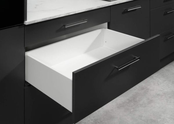 Комплект середньої шухляди Matrix S Slim 2.0 H135 L400, 35 кг, Білий