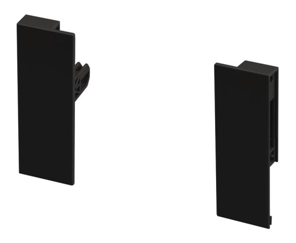 Кріплення внутрішнього фасаду Hafele Matrix S Slim H84, Чорний