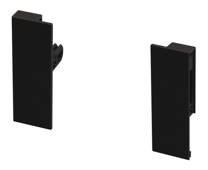 Кріплення внутрішнього фасаду Hafele Matrix S Slim H84, Чорний, 514.09.390, 514.09.390