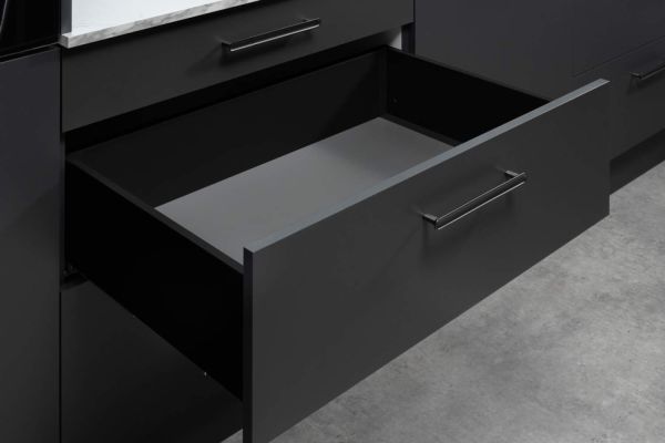 Комплект середньої шухляди Matrix S Slim 2.0 H135 L400, Чорний