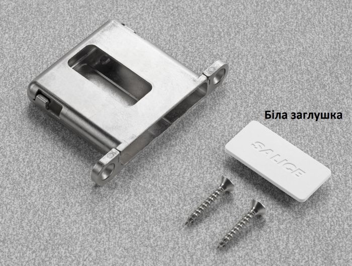 Адаптер титан Salice Conecta 2 шт. + заглушки 2 шт. білий колір, повністю вбудована кишеня,  (329.20.791)  8302100090, 329.20.791