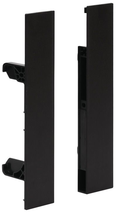 Кріплення внутрішнього фасаду Hafele Matrix S Slim H167, Чорний