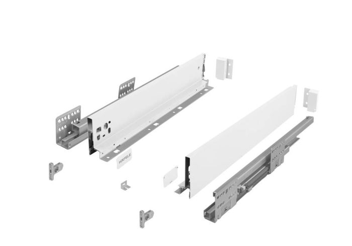 Комплект низької шухляди Matrix S Slim 2.0 H84 L550, 35 кг, Білий, 514.11.826, 514.11.826
