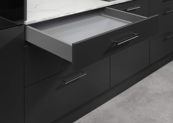 Комплект низької шухляди Matrix S Slim 2.0 H84 L400, 35 кг, Сірий