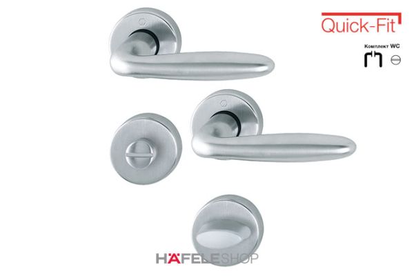 К-т ручок VERONA WC 2856312 латунь хромована матова F41-R, 901.99.681 К-т ручок VERONA WC 2856312 латунь хромована матова F41-R