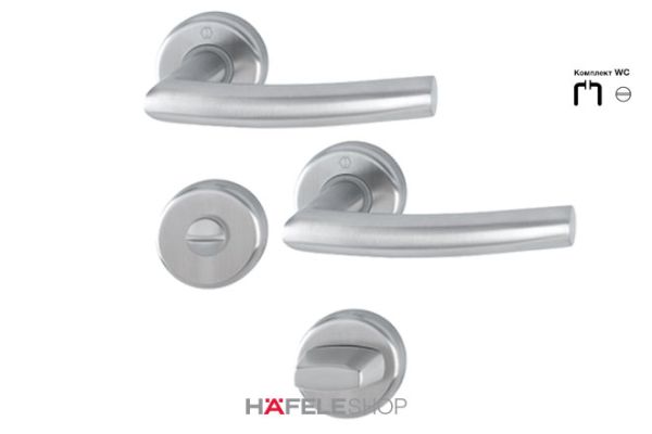 К-т ручок ALTA WC 3880912 нержавіюча сталь матова F69, 902.93.210 К-т ручок ALTA WC 3880912 нержавіюча сталь матова F69