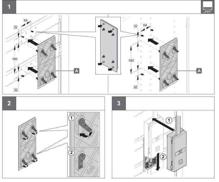 Адаптер пластина до гардеробного ліфту Hafele Dresscode, білий RAL 9016, 805.22.781