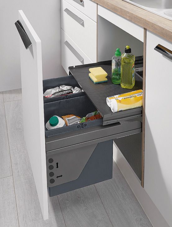 <p>Смітник для ширини корпусу 450 мм колір антрацит 2х11л</p>