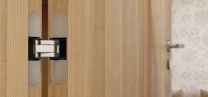 Прихована петля Startec H12, прихована, для міжкімнатних дверей без фальца до 60 кг, з магнітними заглушками 3D-регульований, розмір 120 мм, матове хромоване покриття, 927.91.296