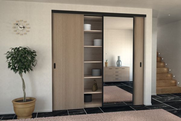 Комплект фурнітури Slido D-Line11 80C з двостороннім демпфером , 940.83.017 <p>Комплект фурнітури Slido D-Line11 80C з двостороннім демпфером</p>