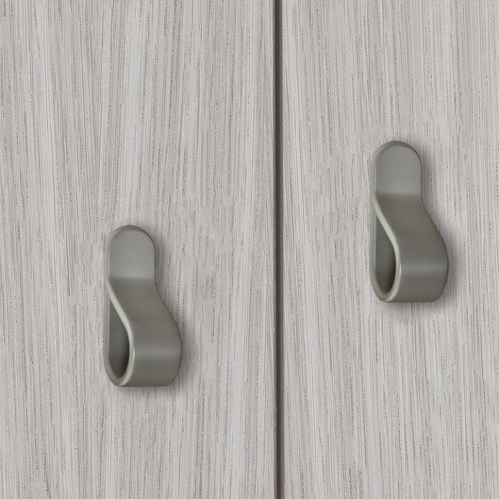 Ручка-кнопка, цамак,сірого кольору, RAL 7003, довжина: 22 мм, ширина: 63 мм, висота: 29 мм, 132.16.302, 132.16.302