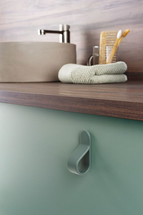 Ручка-кнопка, цамак,зеленого кольору, довжина: 22 мм, ширина: 63 мм, висота: 29 мм, 132.16.303, 132.16.303