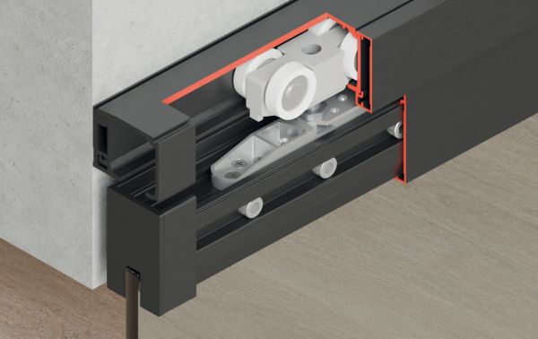 Комплект фурнітури Slido D-Line11 80L з одност.демф., 940.83.036 Комплект фурнітури Slido D-Line11 80L з одност.демф.