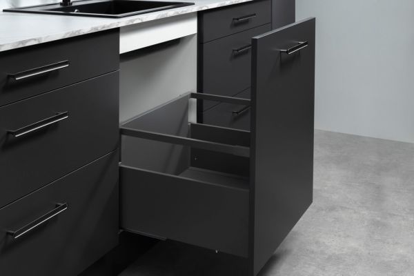 Прямокутний рейлінг Hafele Matrix S Slim, антрацит, довжина: 550 мм