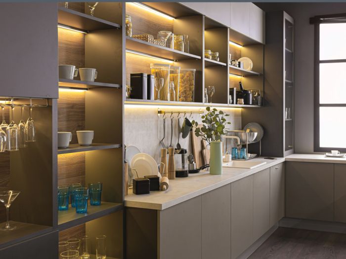 Світлодіодна стрічка, Hafele Loox5 Eco LED 3178, 24 В 8 мм 2-контактна (мульти-біла 2-провідна технологія), 2 x 60 світлодіодів/м| 4,8 Вт, від теплого білого до холодного білого 2700 K-5000K, 5 м, 833.76.670, 833.76.670
