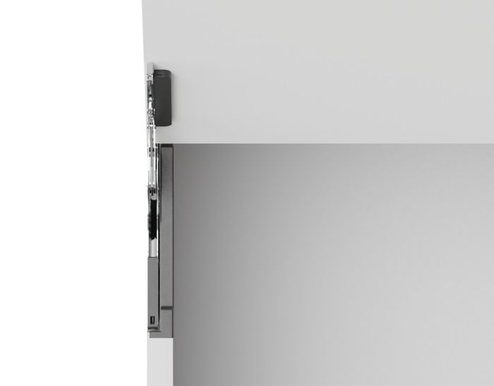Підіймач Free Slim flap 1.10 push to open без ручки/сірий /врізний прихований /монтаж фасаду під розпірну муфту, 372.92.507, 372.92.507