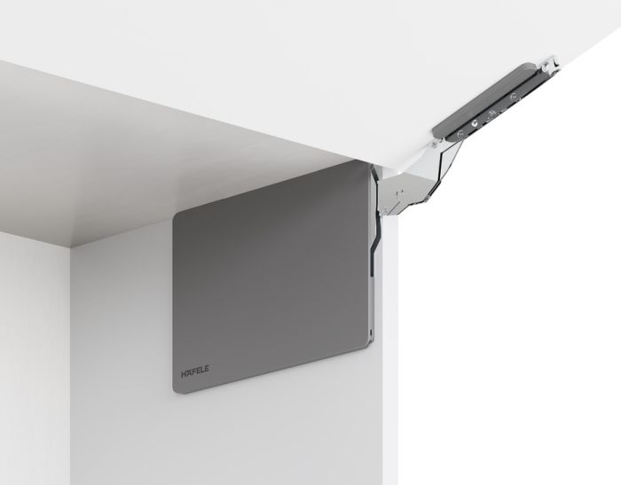 Підіймач Free Slim flap 1.10 push to open без ручки/білий/накладний монтаж 8 мм./монтаж фасаду під розпірну муфту, 372.92.705, 372.92.705