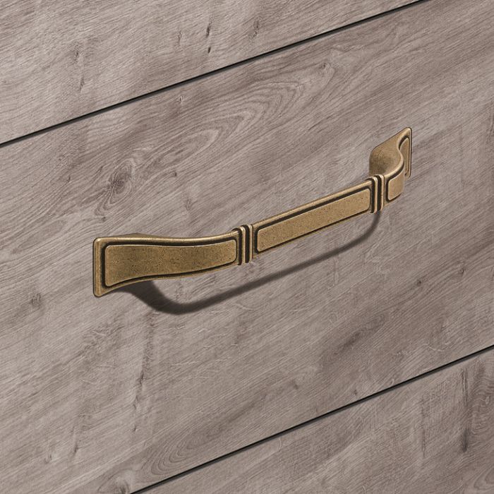 Ручка-дужка,цамак,латунного кольору, патинований, 100.00.832, 100.00.832