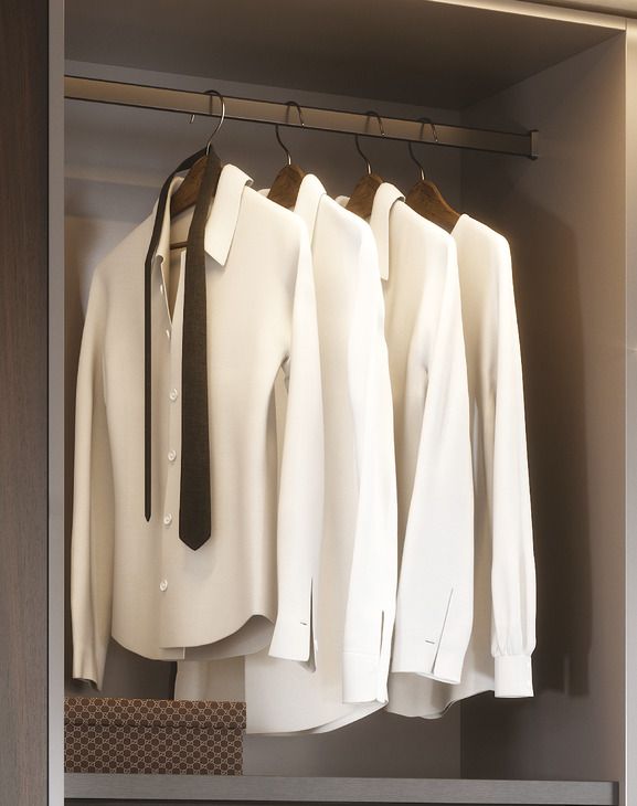 Гардеробна штанга, Elite, колір нержавіючої сталі, матовий, 801.93.001, 801.93.001