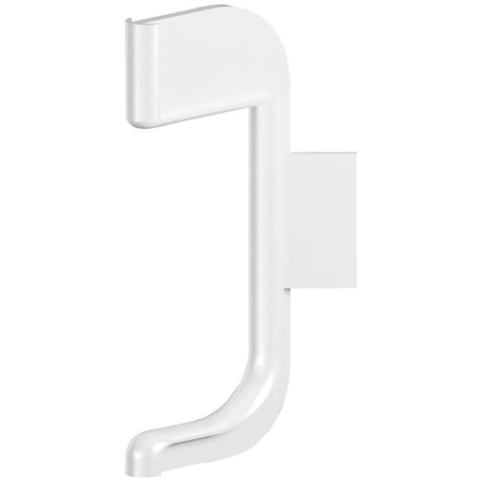 Зовнішній кут, ABS пластик| білий, С-подібний врізний профіль ручки зі світлодіодом,126.00.612, 126.00.612