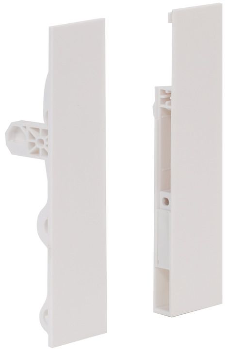 Кріплення внутрішнього фасаду Hafele Matrix S Slim H199, Білий, 514.09.092, 514.09.092