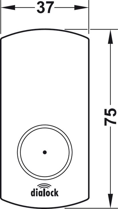 Номерний знак, нейтральний, для комплекту LockerLock Dialock| пластик, (231.81.100)  3926300090, 231.81.100