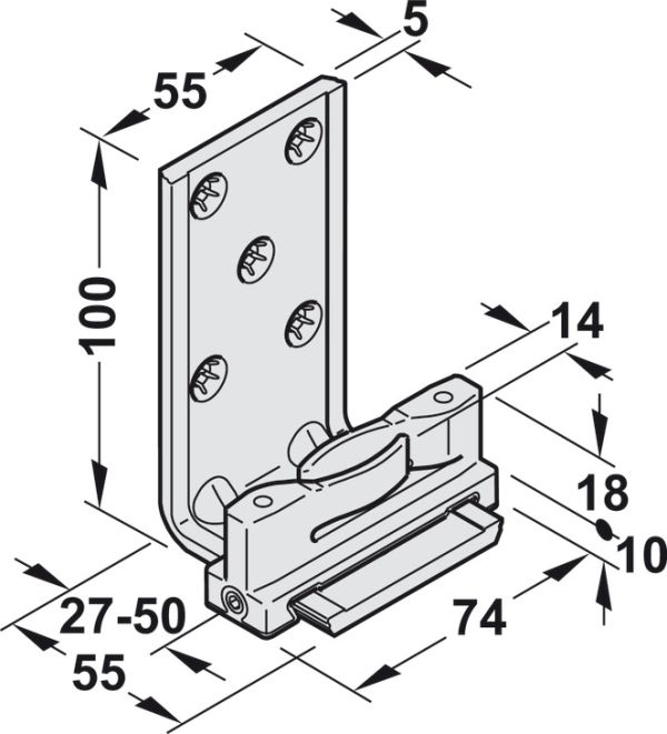 Направляюча нижня 160-250кг  Hawa Frontslide , 941.60.071 <p>Направляюча нижня 160-250кг  Hawa Frontslide</p>