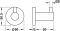 Гачок для рушника, круглий, колір графітово-чорний, 980.60.773, 980.60.773