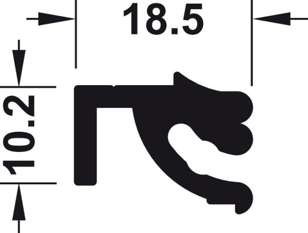 C - Профіль причіпний система Labos, верх, чорний, розм.18,5x10,2/2000 мм. , 814.20.332 <p>C - Профіль причіпний система Labos, верх, чорний, розм.18,5x10,2/2000 мм.</p>