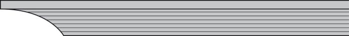 Ручка-профіль алюм.,хром. 2500мм, 8302420090, (126.35.925), 126.35.925