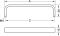 Ручка-дужка, нержавіюча сталь/латунь, відстань між отворами: 160 мм, довжина: 166 мм, 100.00.206, 100.00.206