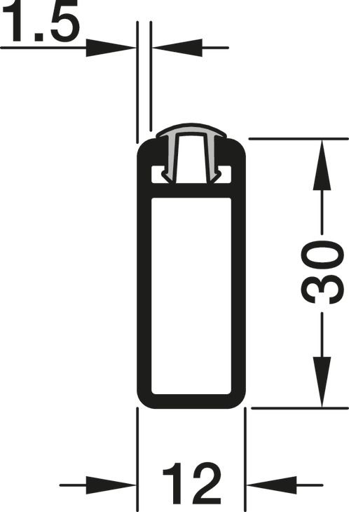 Гардеробна штанга, Elite, колір нержавіючої сталі, матовий, 801.93.001, 801.93.001