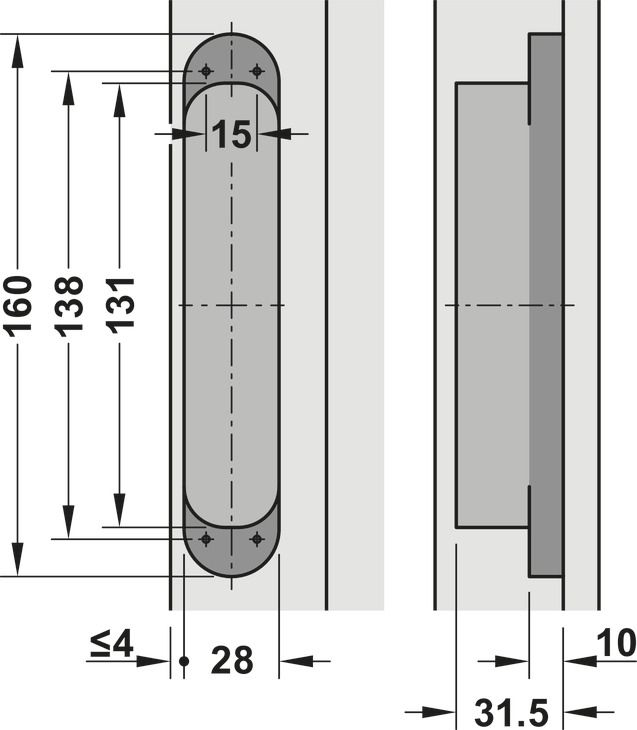 Прихована петля  Startec H12 L Plus, прихована, для міжкімнатних дверей без фальца вагою до 120 кг, з магнітними заглушками 3D-регульований, розмір 160 мм, матове нікельоване покриття, 927.91.291