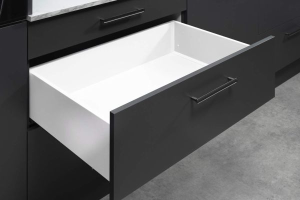 Комплект середньо-високої шухляди Matrix S Slim 2.0 H167 L400, 35 кг, Білий