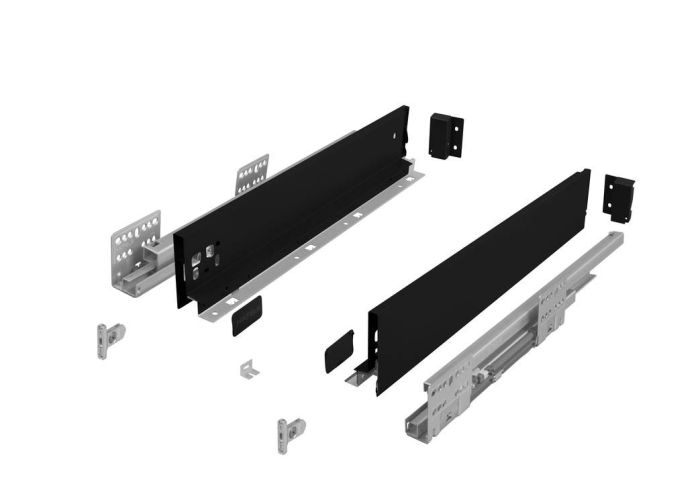 Комплект низької шухляди Matrix S Slim 2.0 H84 L550, Чорний, 514.11.326, 514.11.326