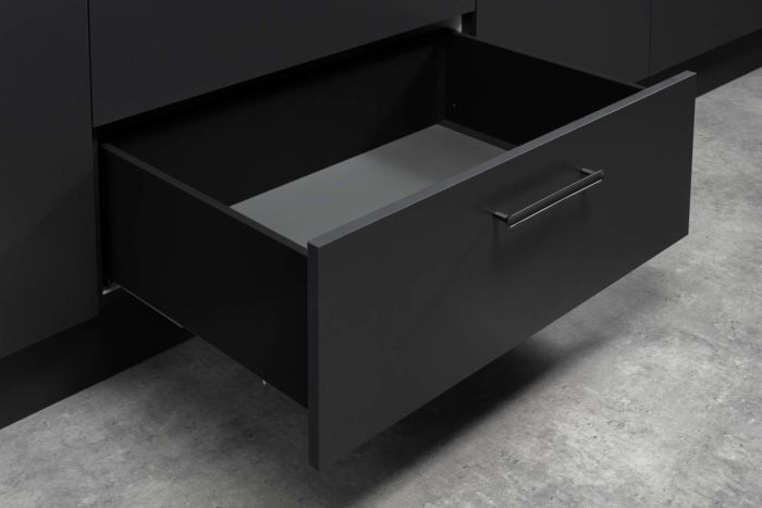 Комплект високої шухляди Matrix S Slim 2.0 з дотягом H199 L550 35 кг, Чорний, 514.15.326, 514.15.326