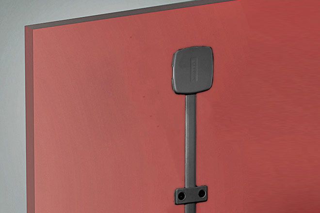 Вирівнювальна система PLANOFIT чорний, висота дверного полотна ≤2400 мм, розмір A: ≤1900 мм (2 повних комплекти), 407.90.202, 407.90.202