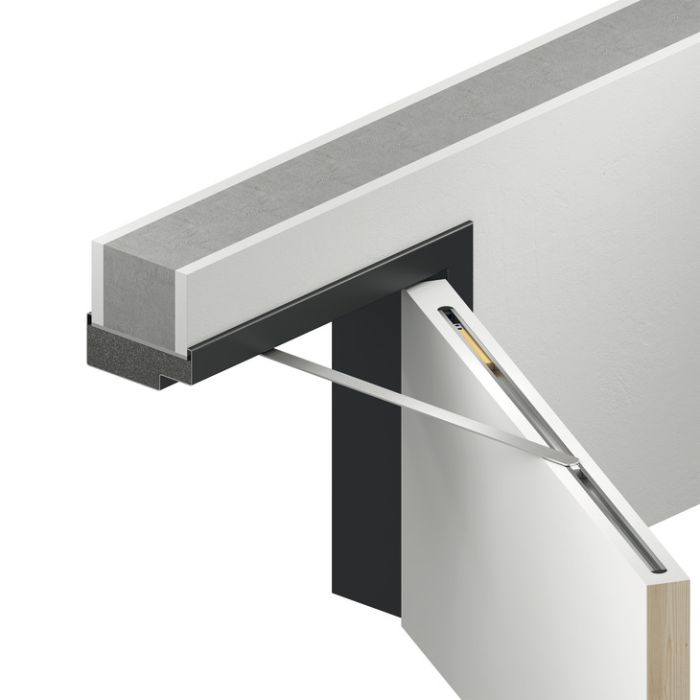 Обмежувач розкриття дверей алюміній 720-1100 мм, Модель: Porti 5371, для дерев'яних дверей з металевими рамами, 938.41.002, 938.41.002