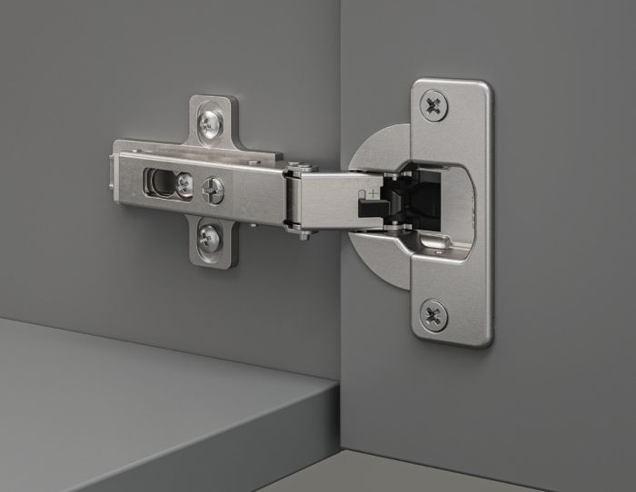 Накладна петля, Hafele Metalla 510 A/SM 94гр., для профільних дверей до 40 мм, кутовий обмежувач, 329.05.665, 329.05.665