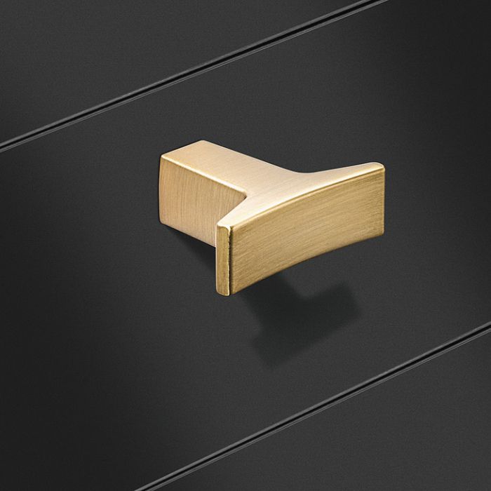 Меблева ручка, Hafele Deco, модель H2545| матовий, золотистий колір, довжина: 40 мм, ширина: 14 мм, висота: 31,5 мм, 106.71.222, 106.71.222