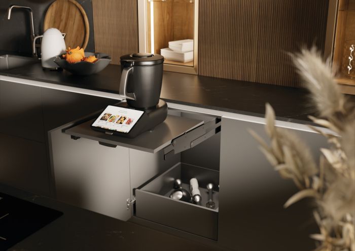 Поворотний механізм розкладного столу CT ст.антрацит 412-568мм, 504.22.422, 504.22.422