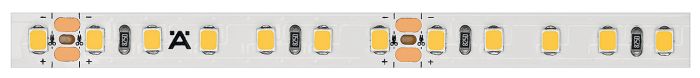 Світлодіодна стрічка, Hafele Loox5 Eco LED 3072 24 В 8 мм 2-контактна (монохромна)| 120 світлодіодів/м, 2,4 Вт/м, IP20, теплий білий 3000 K, 50 м, 833.76.716, 833.76.716