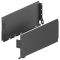 Бокова царга Hafele Matrix Box Single, антрацит, без направляючої , висота: 150 мм, номінальна довжина: 500 мм, 514.42.505, 514.42.505