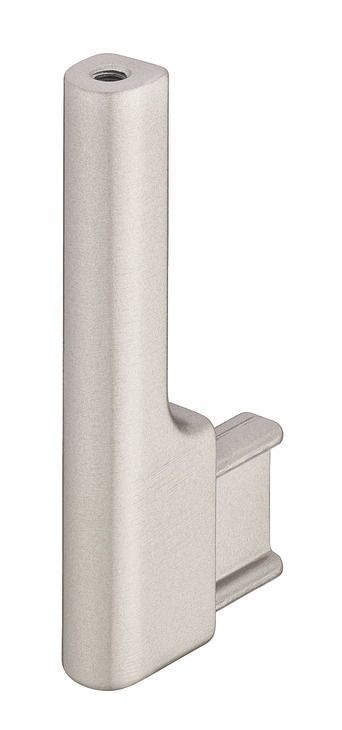 Опора гардеробної рейки, для гардеробної рейки Elite, колір нержавіючої сталі, матовий, 801.93.902, 801.93.902