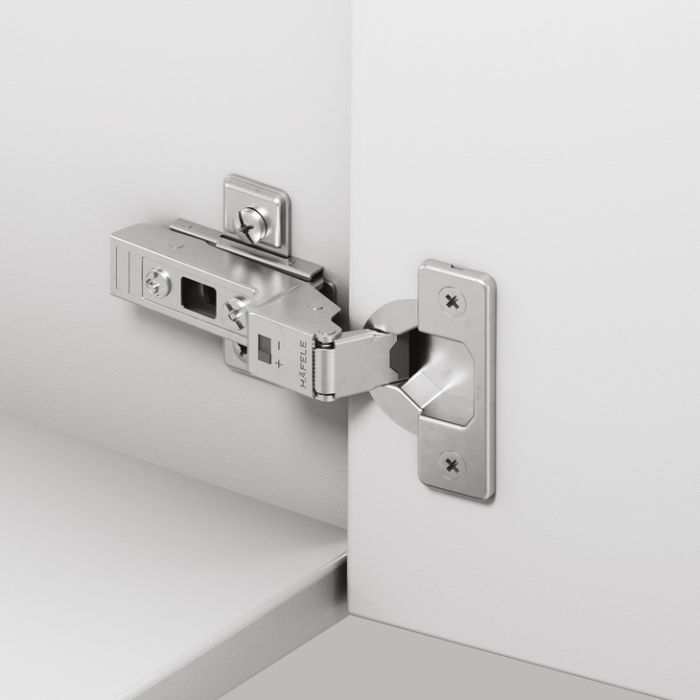 Петля півнакладна, з демпфером, METALLA SM 540 110гр. сталь нікельована,45/9.5 під шуруп, 311.05.001