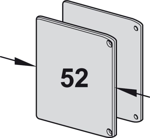 К-т заглуш. Slido D-Line 11 пл.чорн.52мм , 941.25.053 <p>К-т заглуш. Slido D-Line 11 пл.чорн.52мм</p>