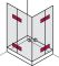 Петля для душової кабіни, 180 гр., 70.223, Dorma Glas| для товщини скла: 8 мм, (981.41.052), 981.41.052, Фото № 3 Петля для душової кабіни, 180 гр., 70.223, Dorma Glas| для товщини скла: 8 мм, (981.41.052), 981.41.052