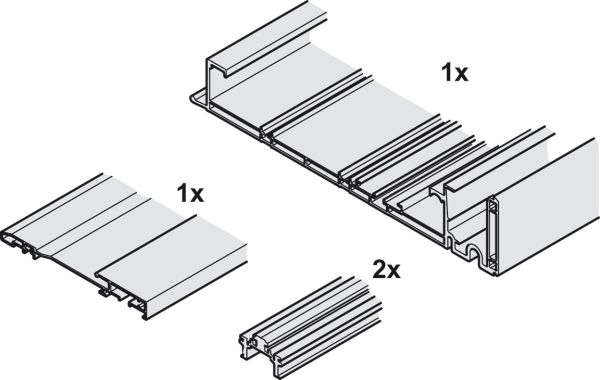 Комплект шин Finetta F-Flush54 70A 2931 - 3400 мм, 406.11.681 Комплект шин Finetta F-Flush54 70A 2931 - 3400 мм
